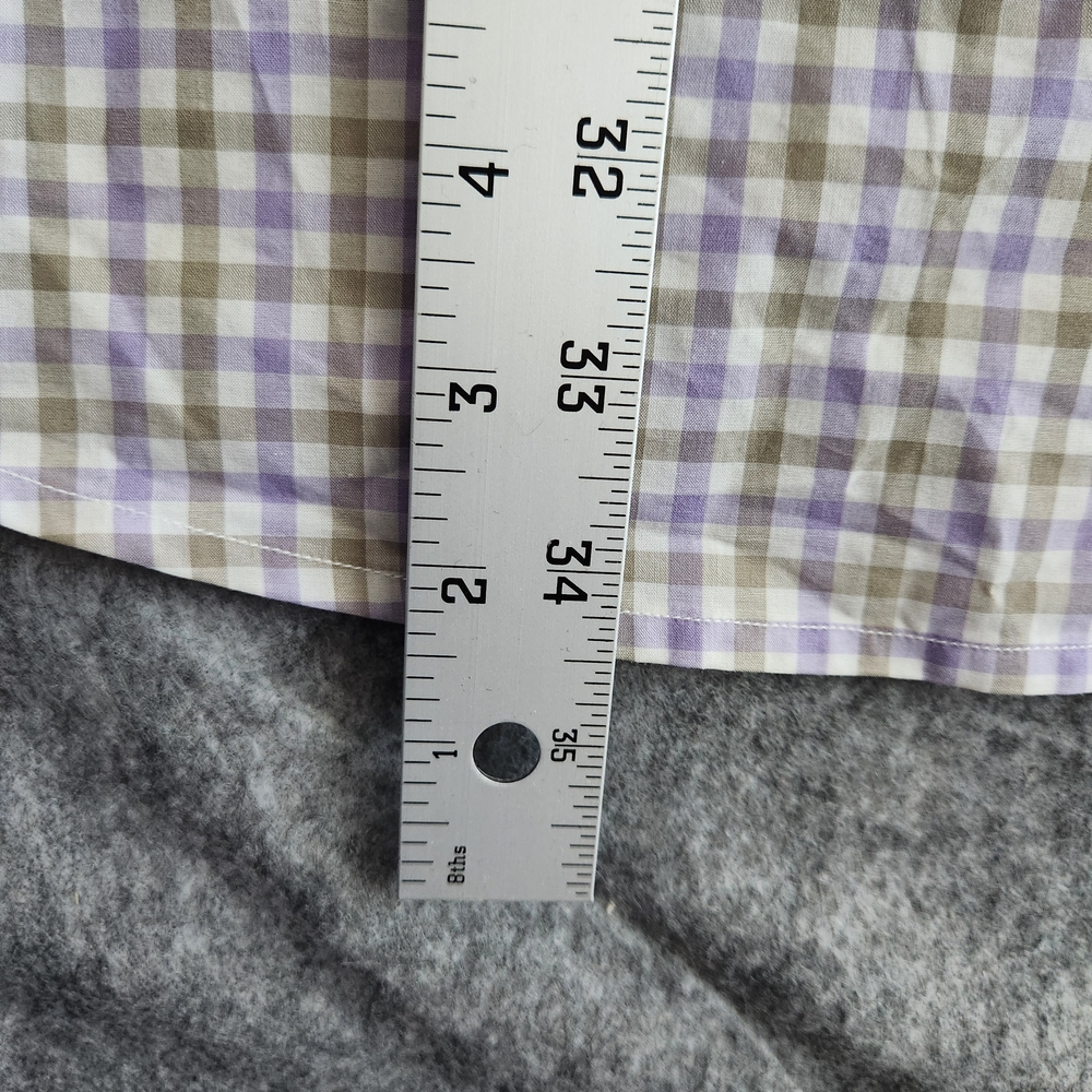 Tommy Bahama Island Zone Gingham Button Up Long Sleeve Shirt Men's 3XL Purple - Picture 9 of 9